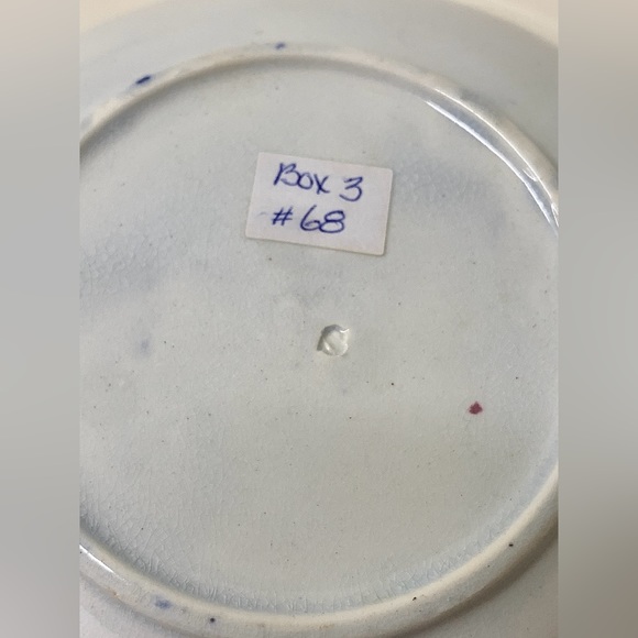 19th Century Vtg Gaudy Welsh Blackberry Pattern Handleless Teacup & Saucer Set - Picture 9 of 15